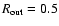 $R_{\rm out}=0.5$
