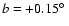 $b=+0.15\hbox{$^\circ$ }$