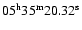 $\rm05^h35^m20.32^s$