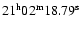 $\rm 21^h02^m18.79^s$