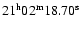 $\rm 21^h02^m18.70^s$
