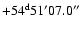 $\rm +54^d51'07.0''$