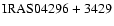 $\rm IRAS04296+3429$