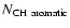 $N_{\rm CH~aromatic}$