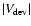 $\vert V_{\rm {dev}}\vert$