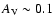 $A_{\rm V}\sim 0.1$