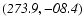 $\it (273.9,-08.4)$