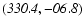 $\it (330.4,-06.8)$