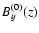 $B_y^{\rm (0)}(z)$