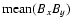 ${\rm mean}(B_x B_y)$