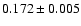 $ 0.172 \pm 0.005$