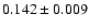 $ 0.142 \pm 0.009$