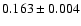 $ 0.163 \pm 0.004$