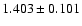 $ 1.403 \pm 0.101$