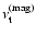 $\nu_{\rm t}^{\rm (mag)}$