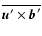 $\overline{{\vec u}'\times{\vec b}'}$