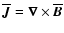 $\overline{{\vec J}}={\vec \nabla}\times\overline{{\vec B}}$