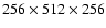 $256\times512\times256$