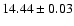 $14.44\pm 0.03$