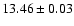 $13.46\pm 0.03$