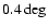$0.4\deg$