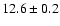 $12.6 \pm 0.2$
