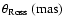 $\theta_{\rm {Ross}}~(\rm {mas})$