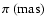 $\pi~(\rm {mas})$