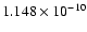 $1.148\times 10^{-10}$