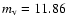 $m_{\rm v}=11.86$