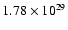 $1.78 \times 10^{29}$