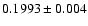 $0.1993 \pm 0.004$