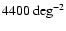 $4400~{\rm deg}^{-2}$