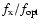 $f_{\rm x}/f_{\rm opt}$