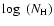 $\log~(N_{\rm H})$