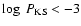 $\log~P_{\rm KS}<-3$