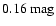 $0.16~{\rm mag}$