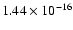 $1.44\times10^{-16}$