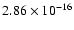 $2.86\times10^{-16}$