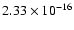 $2.33\times10^{-16}$
