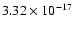 $3.32\times10^{-17}$