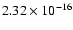 $2.32\times10^{-16}$