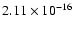 $2.11\times10^{-16}$