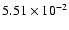 $5.51\times10^{-2}$