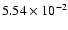 $5.54\times10^{-2}$
