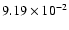 $9.19\times10^{-2}$