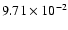 $9.71\times10^{-2}$