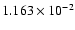 $1.163\times10^{-2}$