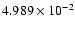 $4.989\times10^{-2}$