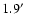 $1.9\hbox{$^\prime$ }$
